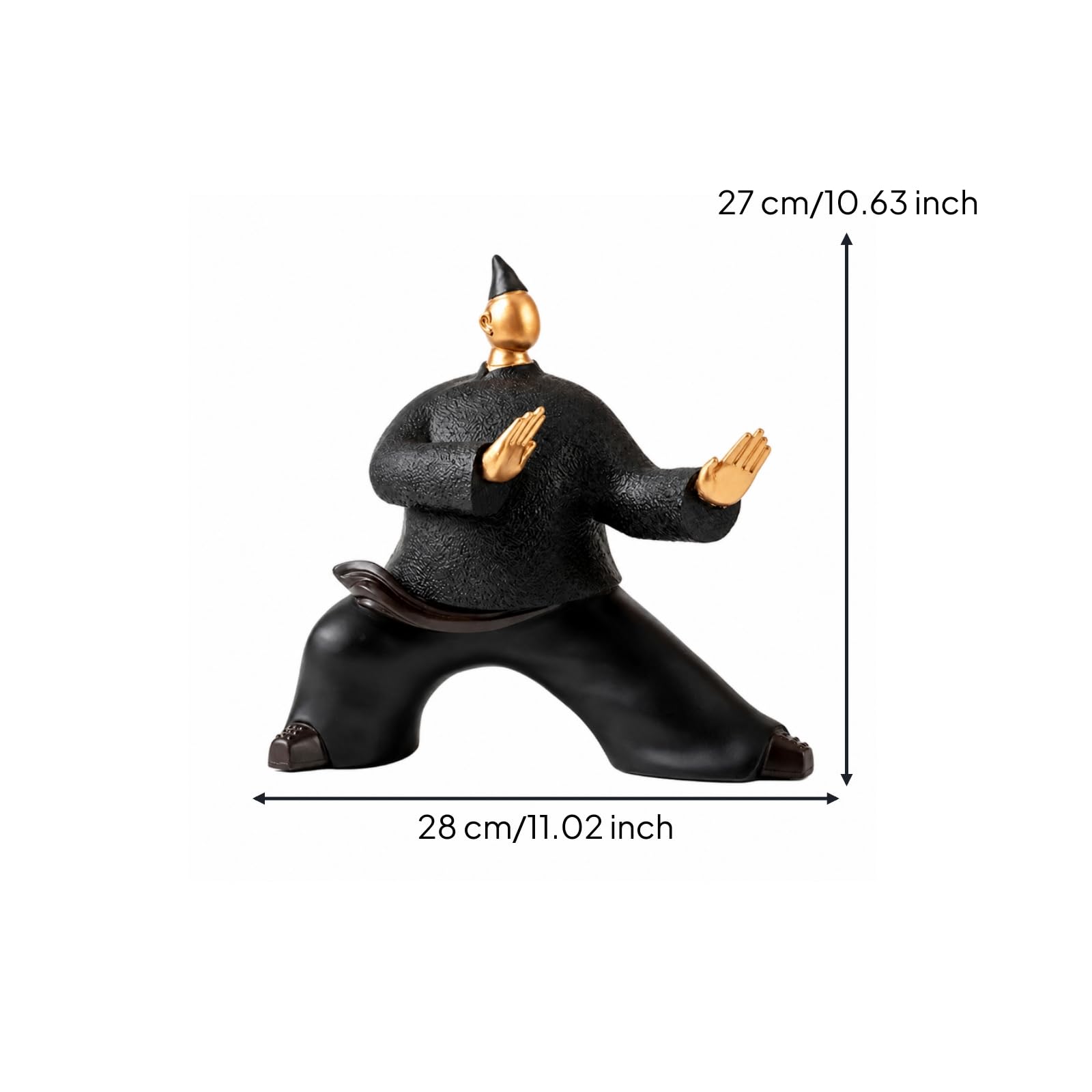 Statuetta Decorativa | Ispirato Al, Statuetta da Tavolo, Decorativo, Ornamento da Tavolo, per Mobile Tv, Soggiorno, Nero, C