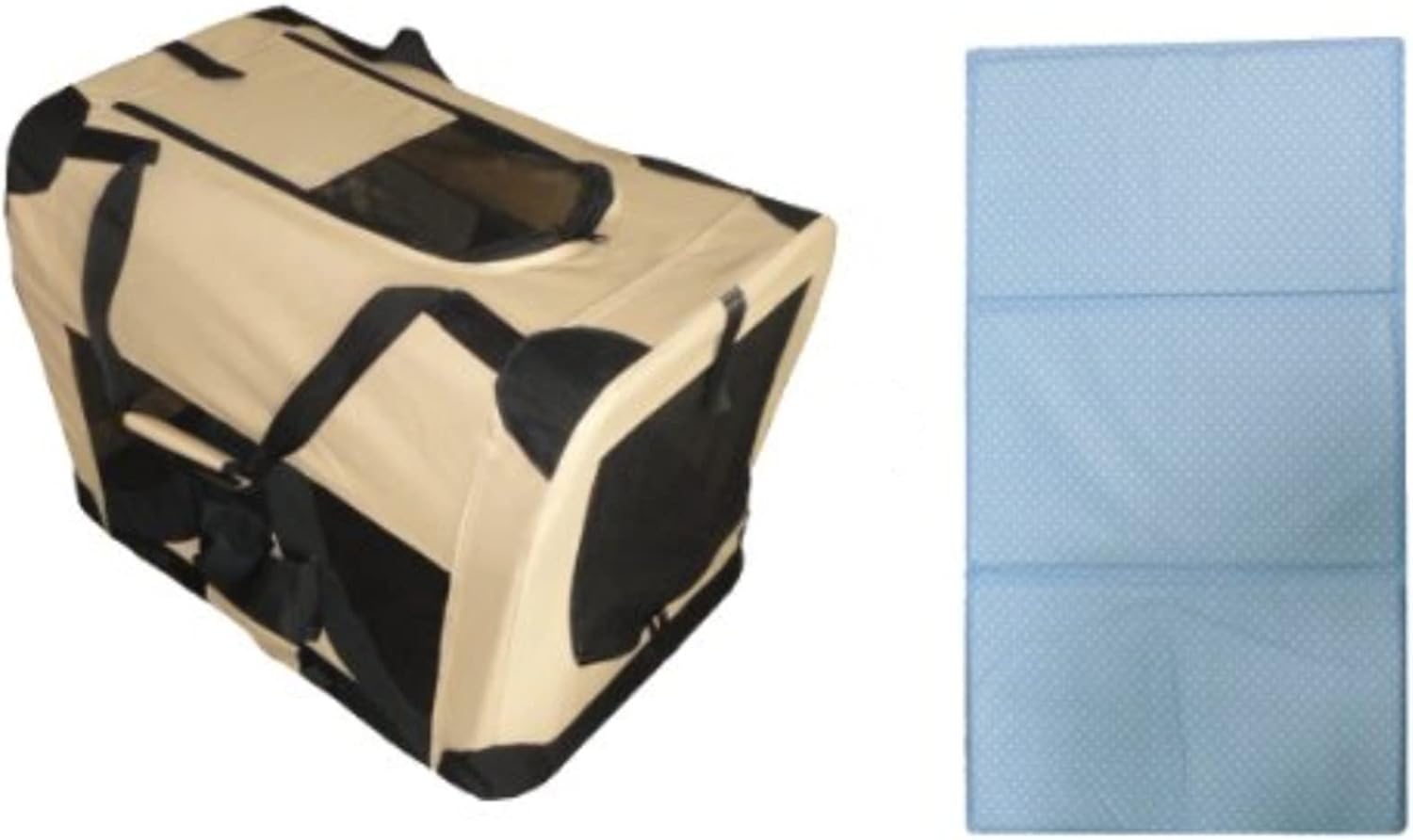 Portable Soft Dog Crate with Self Cooling Dog Gel Pad