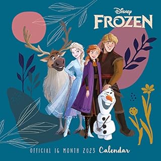 Disney Frozen Calendar 2023 - Month to a View Planner 30cm x 30cm - Official Merchandise