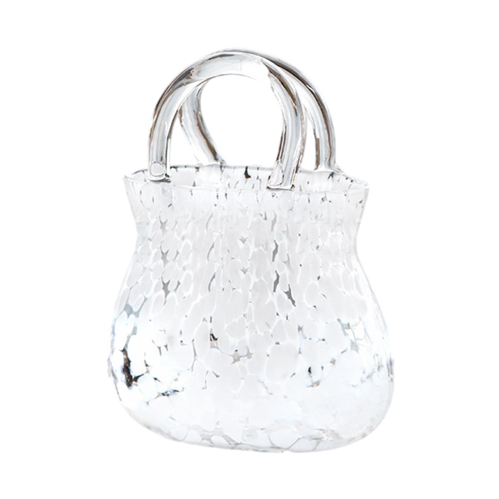 NVOQILIN Vases Centerpiece Glass Handbag Decoration for Home Decoraion Birthday Wedding Housewarming Gift Decorative Glass Jar