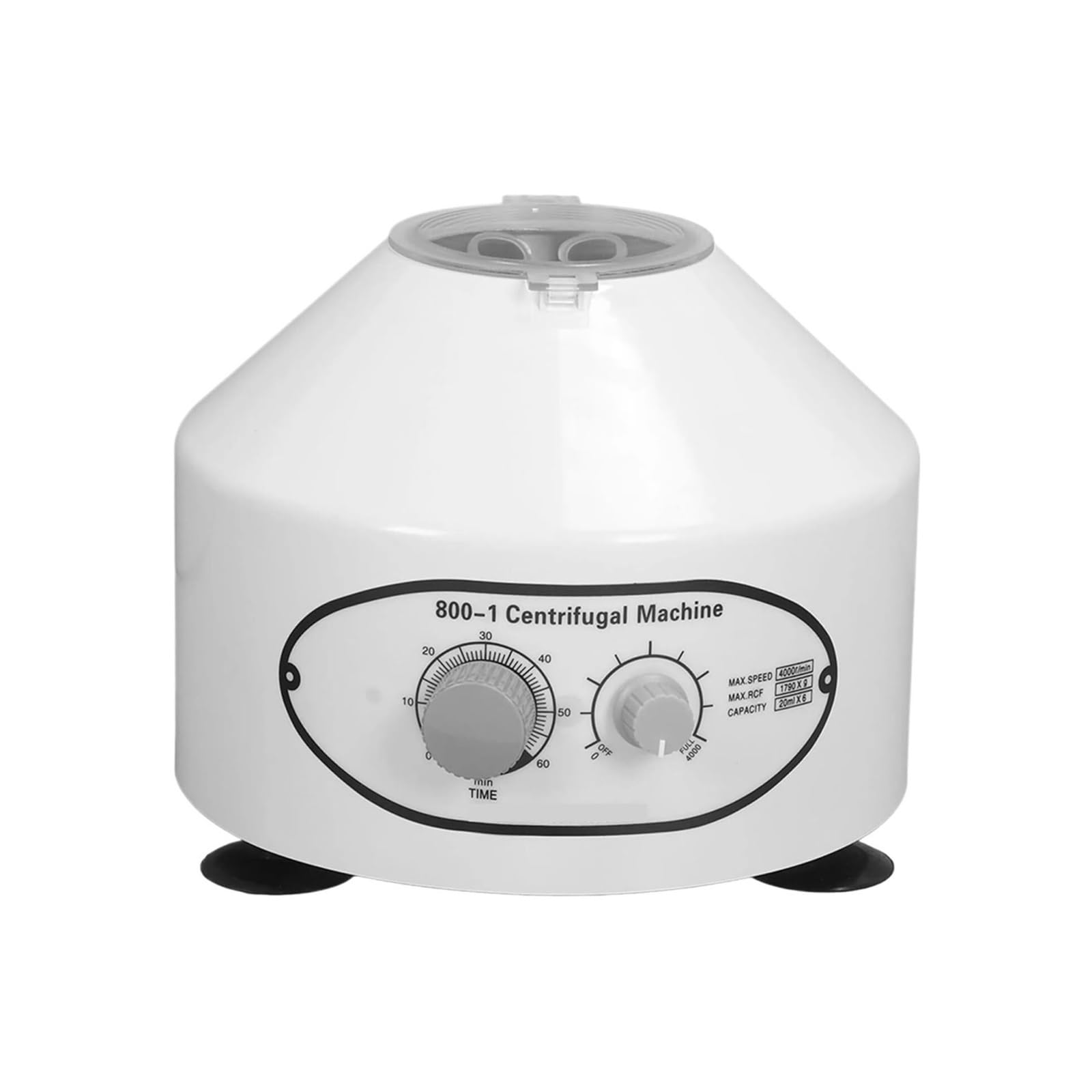 Wirówka wolnoobrotowa Wytrząsarka Laboratoryjna, Wirówka Stołowa 800-1 4000 Obr./min, Elektryczna Z Timerem I Kontrolą Prędkości, Probówki 20 Ml X 6,do próbek krwi