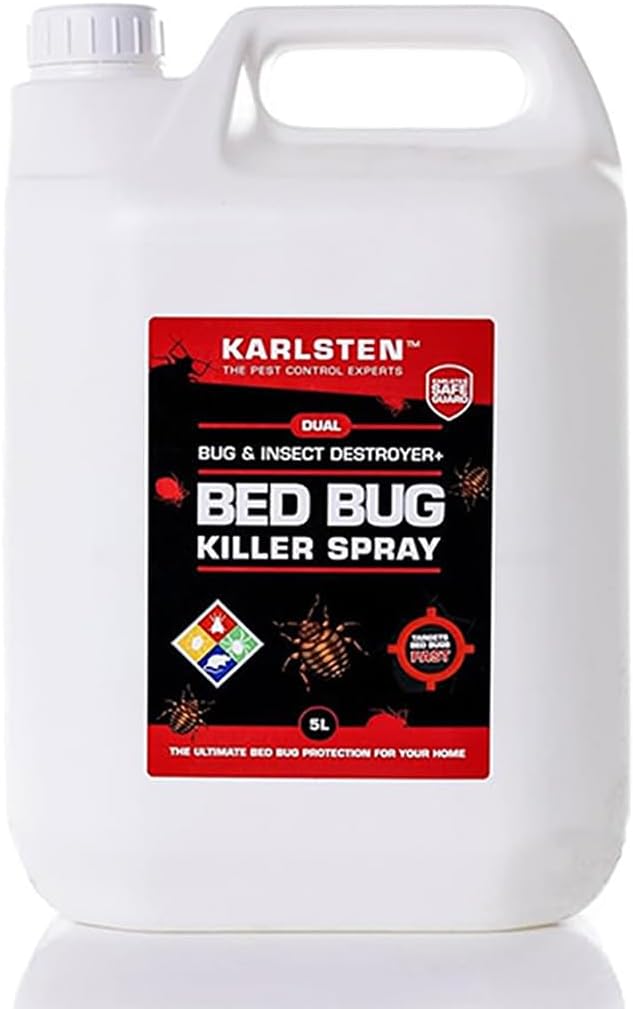 – Bed Bug Killer – Ultra Strong Pest Control Spray – Pro Bed Bug Protection – (5 Litres) HSE 10668 Registered