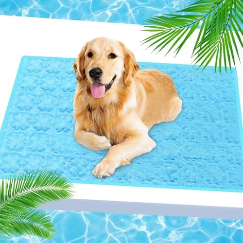 Alfombrilla Refrigerante Perros Gatos,70x55cm Cama Refrescante Pe...