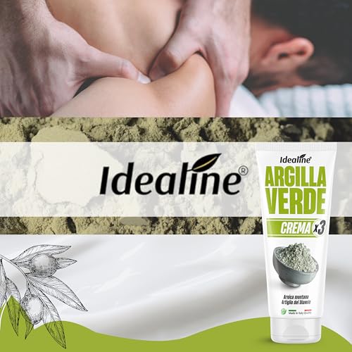 Idealine Argilla Verde Ventilata Antinfiammatoria 100Ml, Crema Massaggio, Arnica E Artiglio Del Diavolo Per Tensioni Muscolari, Affaticamento E Mobilità Articolare, Argilla Verde Pronta All'uso - 7