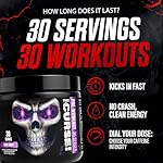 JNX SPORTS The Curse! Pre Workout Powder for Men & Women, Caffeine, Beta-Alanine, Creatine, L-Citrulline, 30 Servings, Dark Grape Flavor – Boost Energy, Strength & Focus - Image 2