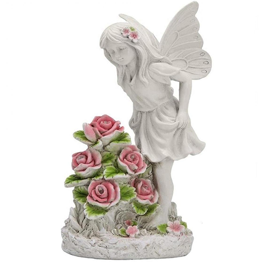 Statue Ange Jardin Solaire Résine : Illuminez un Porche Sombre sans Câble