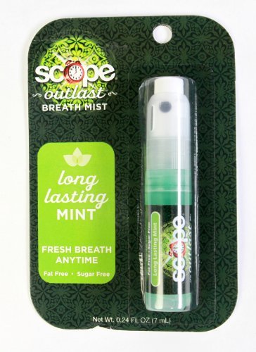 Crest Scope Breath Mist, Long Lasting Mint 0.24 oz (Pack of 3)
