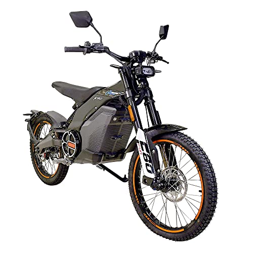 M MASSIMO MOTOR Caofen F80 Electric Dirt Bike for Adults, 8000W 53 MOH, Powerful Dirt Bike, 50A Battery, Max Load 220 Electric Motorcycle, Professional and Unique Design (Black) - Thumbnail 6