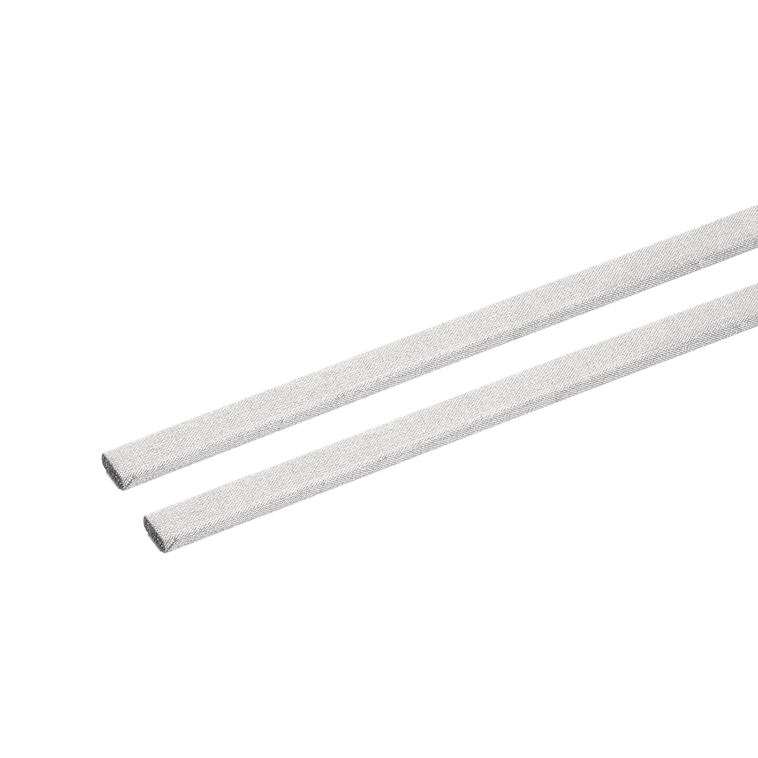 MECCANIXITY 2pcs RF Faraday Foam Gasket/Conductive Foam Strip, 39.4"x0.39"x0.12" (1mx10mmx3mm) for Seal RF Enclosures/RF Shield Box, Covered in High-Shielding Fabric with Adhesive Backing