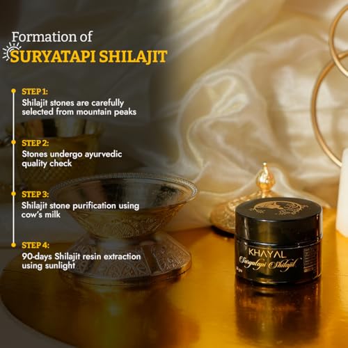 Image of Khayal Suryatapi Shilajit /Shilajeet - 50gm | 500mg / Serving|Pure Himalayan Resin | Boosts Energy, Immunity & Holistic Wellness | For Men and Women|Pack of 1