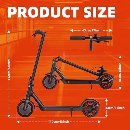 Bild 1 - 8,5 Zoll Elektroroller, 10,4 Ah Klasse A Akku, 3 Geschwindigkeitsmodi, 15-21 Meilen Reichweite & 120 kg Traglast elektroroller mit strassenzulassung