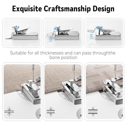 FlyCoco Guia de costura magnética universal de 2 peças para máquina de costura, guia de costura de b