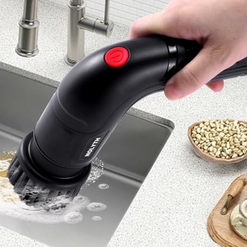 Image of Electric Spin Scrubber Brush Heads Set for NOLYTH Power Spin Scrubber, 6 Pack Replaceable Brush Heads for Cleaning Corners Grout Stain on Stove, Sinks, Tubs, Tiles, Bathroom, Kitchen etc
