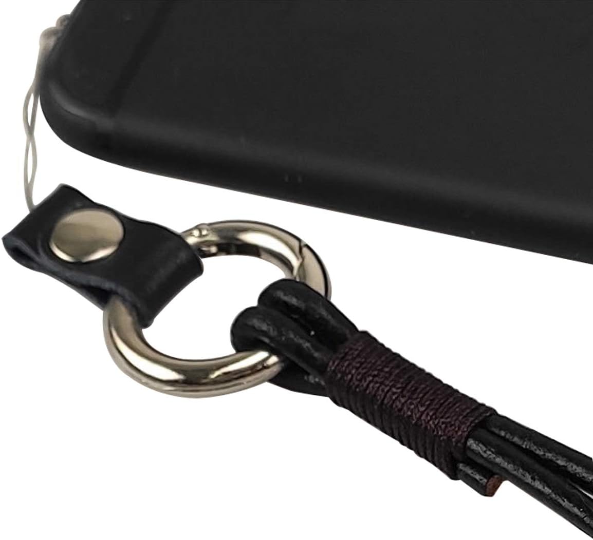 Leather Lanyard Neck Strap, Aileder Neck Lanyards with Split Ring for Keys Keychain, Mobile Cell Phone, ID Card Badge Holder - Image 4
