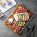 James.F End Grain Cutting Boards, Wooden Cutting Board for Kitchen with Side Handles, Acacia Wood Butcher Block Chopping Board for Meat Bread (13