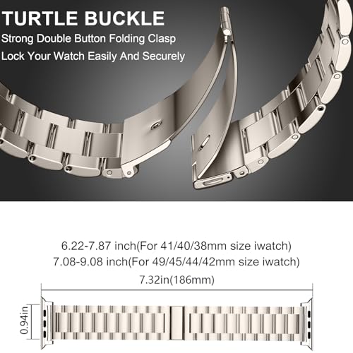 Image of EPULY Metal Band Compatible with Apple Watch Bands for Men 49mm 46mm 45mm 44mm 42mm 41mm 40mm 38mm, Business Stainless Steel Strap for iWatch Bands Series 11 10 9 8 7 6 5 4 3 2 1, SE3 2 1, Ultra3 2 1