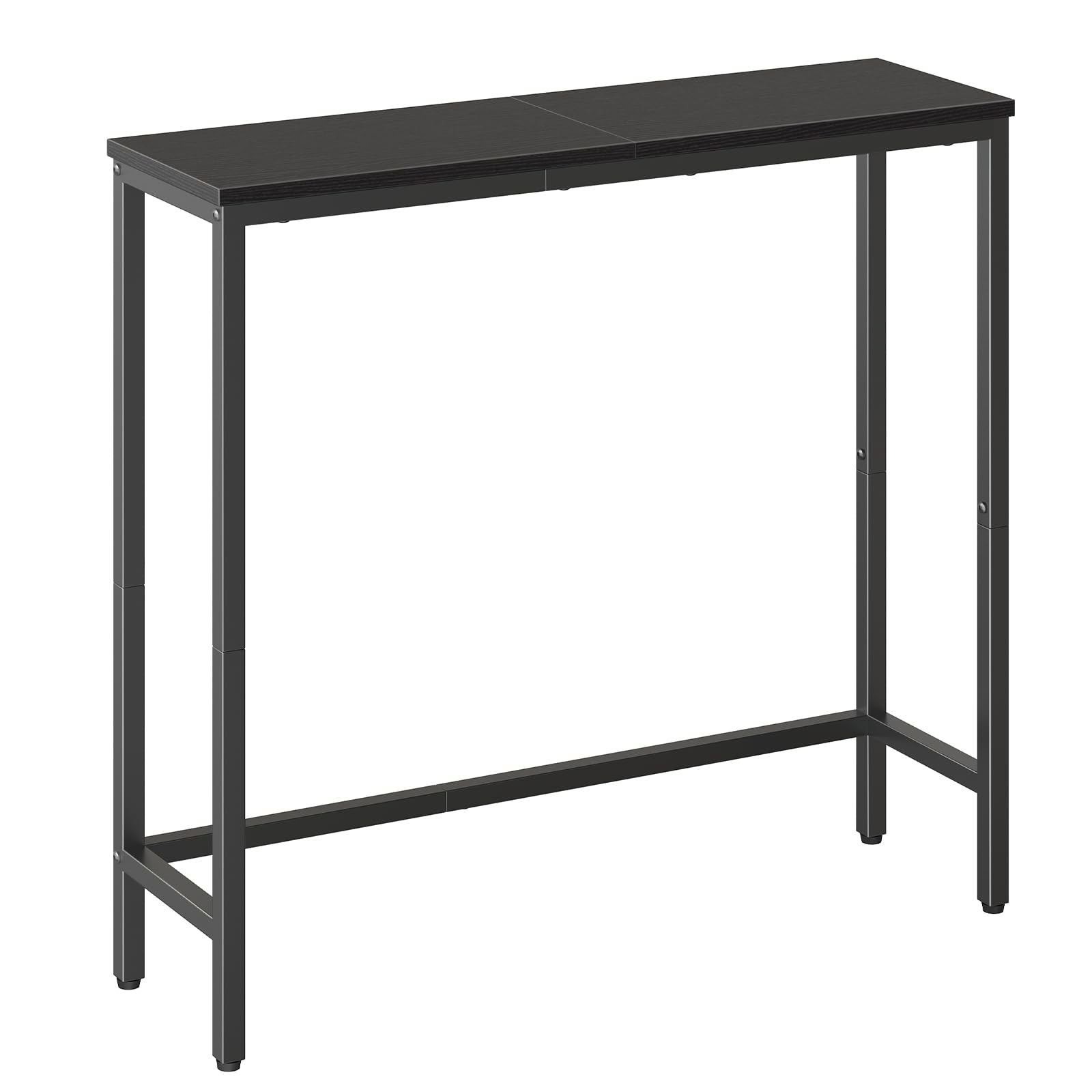 HOOBRO Consolle Ingresso, 75 cm Tavolo Console Stretto, Piccolo Tavolo per Decorazioni, Tavolino da Divano, Corridoio, Soggiorno, Assemblaggio Semplice, Nero EBK75XG01