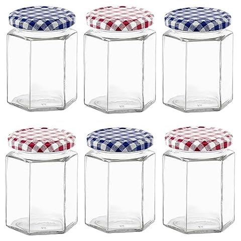Eidoct Glass Jam Jars Set of 6 Cover