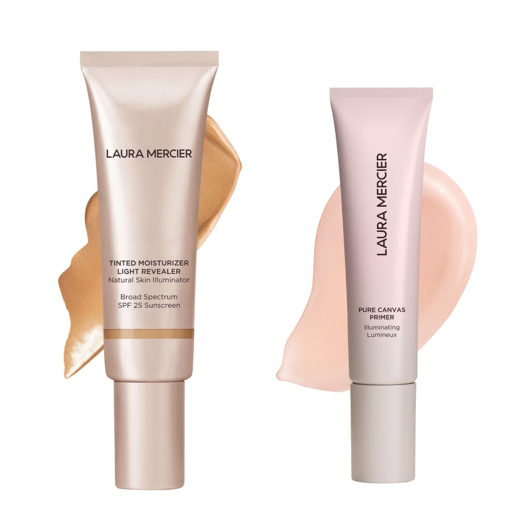 Laura Mercier Tinted Moisturizer Light Revealer with SPF 25 Luminous Finish Shade 3N1 Sand and Pure Canvas Primer