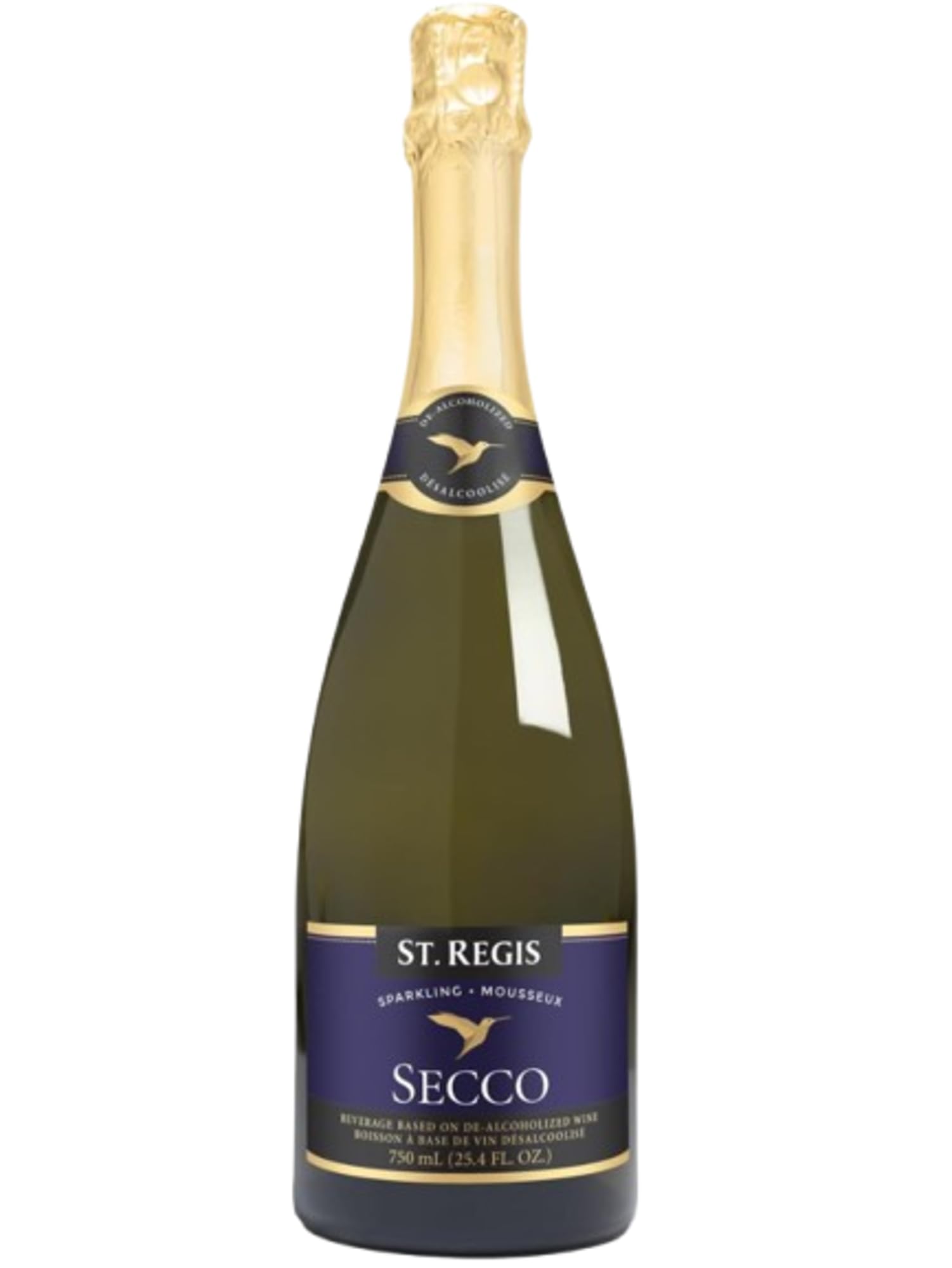 ST. REGIS Secco 25.4 Fl Oz (1 Pack) - Low Calorie and Sugar - Fruity & Floral Rich Flavor from North of Spain Vineyards