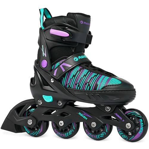 Miniatura 3 de Raven Cande - Patines En Línea 2 En 1 24,5-27,5 Cm , Color Negro, Verde Y Morado
