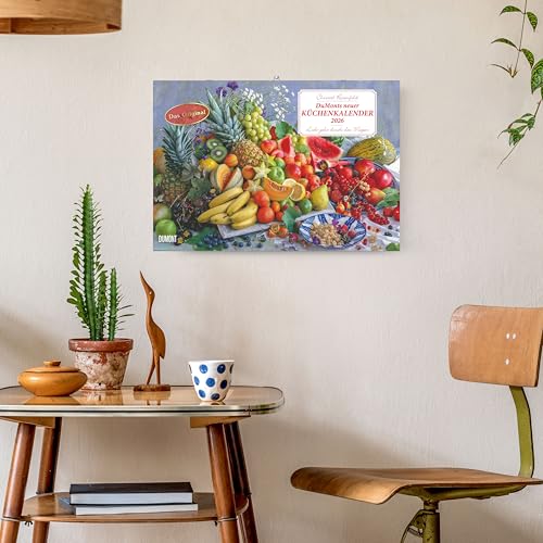 DUMONTS - DuMonts neuer Küchenkalender 2026 – Broschürenkalender 42 x 29 cm – Mit Rezepten, Gedichten & Food-Fotografie für die Küche: Liebe geht durch den Magen
