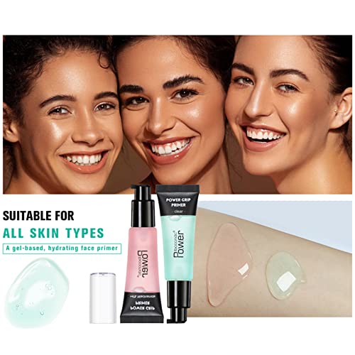 Power Grip Primer, Gel-Based & Hydrating Face Primer Makeup For Smoothing Skin & Gripping Makeup, Long-Lasting Pore Blurring,Smooth & Brighten Skin Makeup Primer, 0.811 Fl Oz (#1) #TOP3