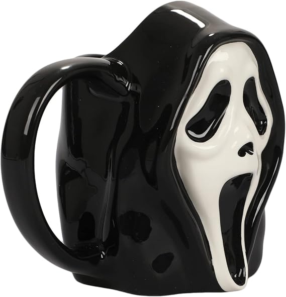 Bioworld Ghost Face 16 Oz Sculpted Ceramic Mug