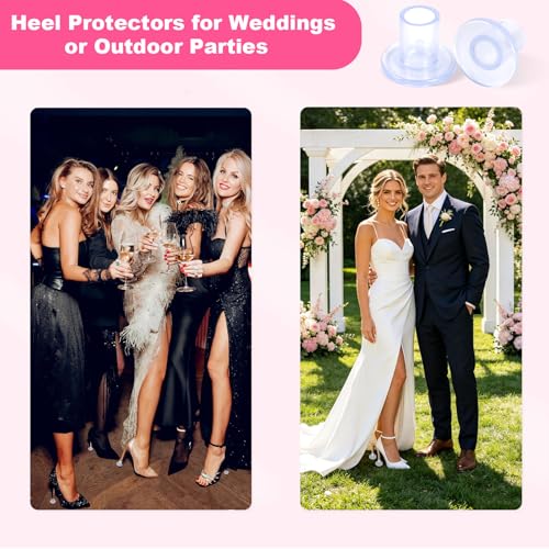 OZIO 21 Pcs Heel Protectors for Grass | 3 Sizes | Clear by OZIO - Image 7