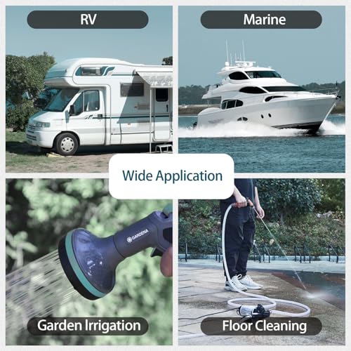 Image of WASSERMANN RV Plumbing Parts, 1 /2 inchNPSF-1 /2 inchBarb and 1 /2 inchNPSF-1 /2 inchNPSM Elbow Swivel Adapter, RV Water Pump Fittings for Water Pump Strainer & RV Water Pumps, Nylon, 2 Pack
