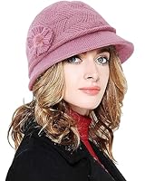 CheChury Frauen Cloche Hüte Bucket Hat Französische Baskenmütze Vintage Floral Wollkleid Klassischer Hut Winter Glockenhut Kirche Hut Klassisch Bowler Hut Melonenhut Fedorahüte Frauen