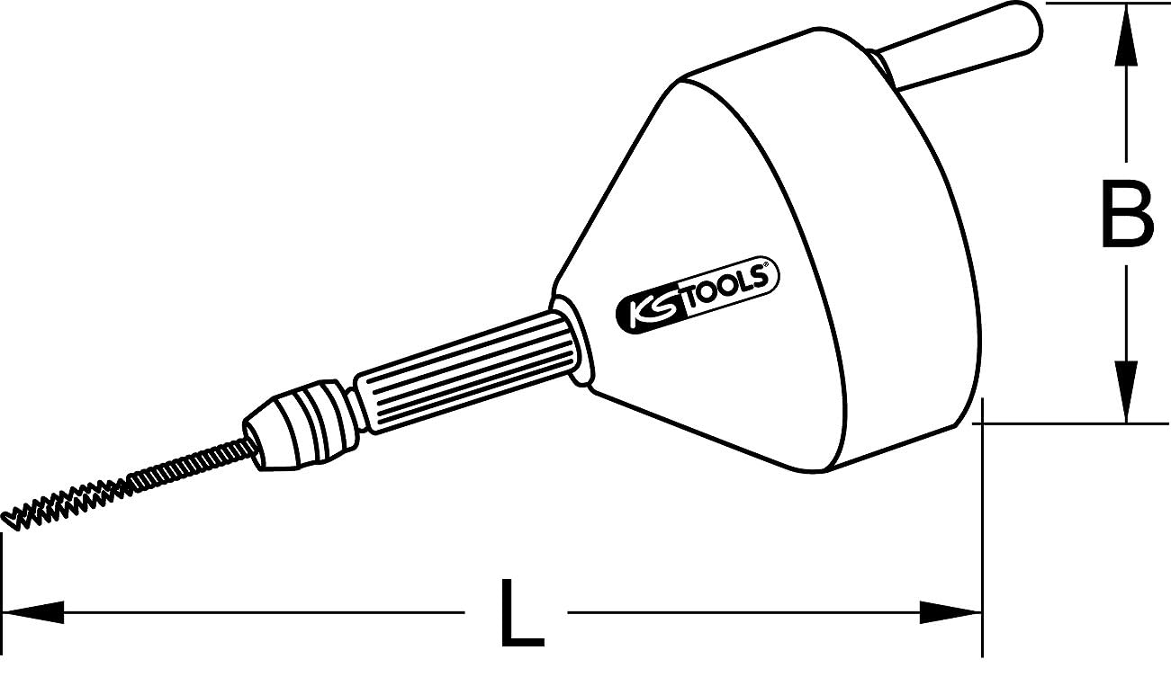 KS Tools 900.1995 Limpiador de tubos, Ø7,6 mm
