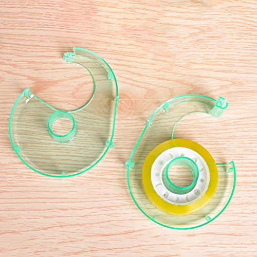 TOPBATHY 5 peças dispensador de fita de mesa assento de fita adesiva invisível (cor aleatória)