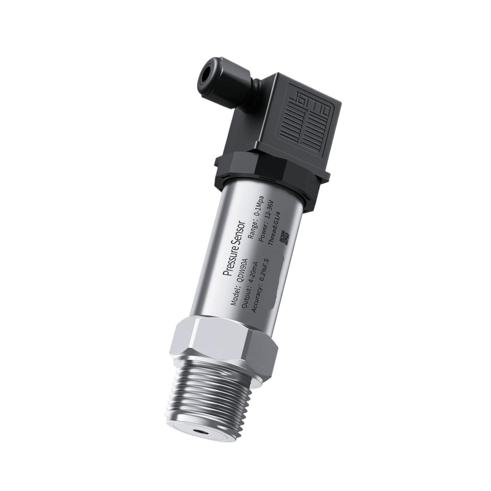 MXXDMOPD Pressure Sensor Hydraulic Transducer G1/4 0-1.6Mpa 0-2.5Mpa to 4-20mA 0-10V 0-5V RS485 Oil Fuel Transmitter(Output 0-10v,0-0.25Mpa)