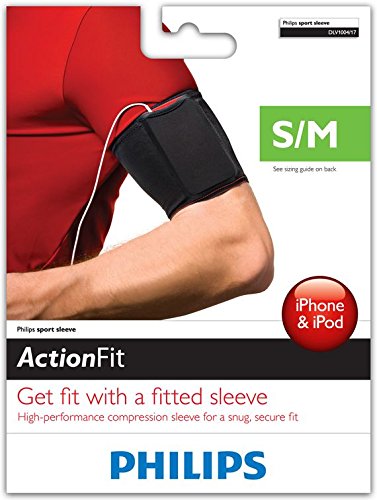 Philips Dlv1004/17 Action Fit Sport Sleeve For Mp3 & Mobile Phone, Black (S/M) #TOP2