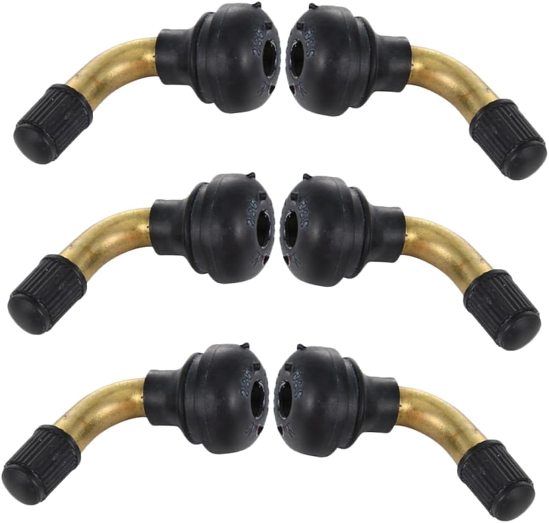 6pcs Angled Valve Stem Extenders for Tire Maintenance Durable and Rubber Valve Extensions for Cars and Motorcycles Easy Installation and Access for DIY Enthusiasts and