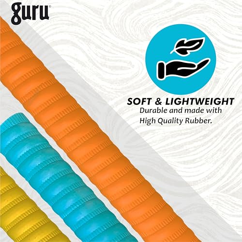 Image of Guru Premium Coil Cricket Bat Grips, 6 Pieces Set of Rubber Grips for Bat (Multicolor)