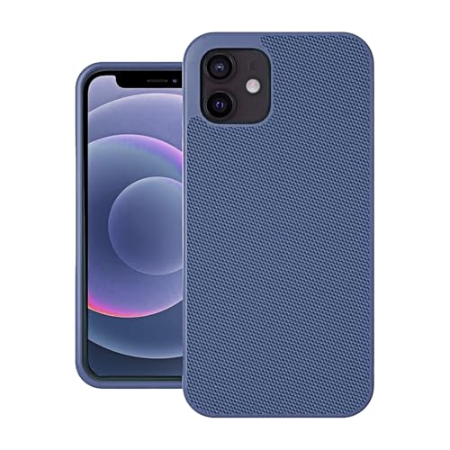 TECHRACK Designed by Evutec Compatible with iPhone 12, Ballistic Nylon, Military-Grade Drop Protection, Honeycomb 3D Structure, Case Cover with AFIX+ Free Vent Mount for iPhone 12 (Blue) Deal