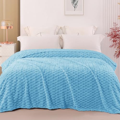 Exclusivo Mezcla Kuscheldecke Flauschig 150 x 200 cm Fleecedecke Blau – Ansicht 2
