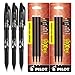 Pilot Frixion Ball Erasable Black Gel Ink Pens, 3 Pens with 2 Packs of Refills (315505P)
