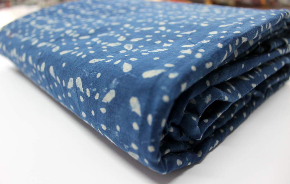 Tkanina bawełniana z nadrukiem blokowym, ręcznie drukowana, indyjska tkanina, miękka tkanina bawełniana firmy The Yard, Jaipuri Kurti Print materiał na szale, letnią sukienkę (10