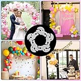 YBEATY 100 Pcs Balloon Clips Balloons Garland Holder Plastic Balloon Supplies Column Stand Reusable Quick Release Clips for Balloons Arch Kit Column Stand Flowers Party Decorations - Image 6