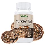 Premium Organic Turkey Tail Mushroom Capsules by Parker Naturals Supports Immune System Health....