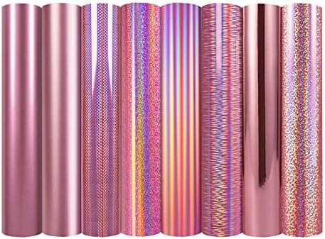 Holographic Opal Craft Vinyl 12" x 12" 7 Sheets/Pack for Craft Cutters,Sign Plotters
