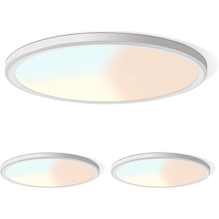 CycevSun 15.8 Inch Dimmable LED Ceiling Light Flush Mount, Low Profile 24W 3000K-4000K-5000K 3 Color Temperature Selectable,120V, Bright 2400LM, ETL Listed - View #4