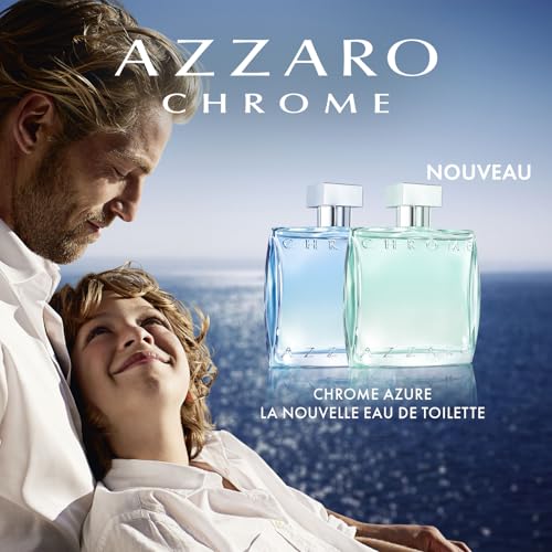 Azzaro Chrome Azure Eau De Toilette – Aquatic & Fresh Mens Cologne For Summer – Woody & Earthy Fragrance – Lasting Wear – Scent Notes Of Bergamot, Lavender, Marine Notes - Perfumes For Men thumb #4