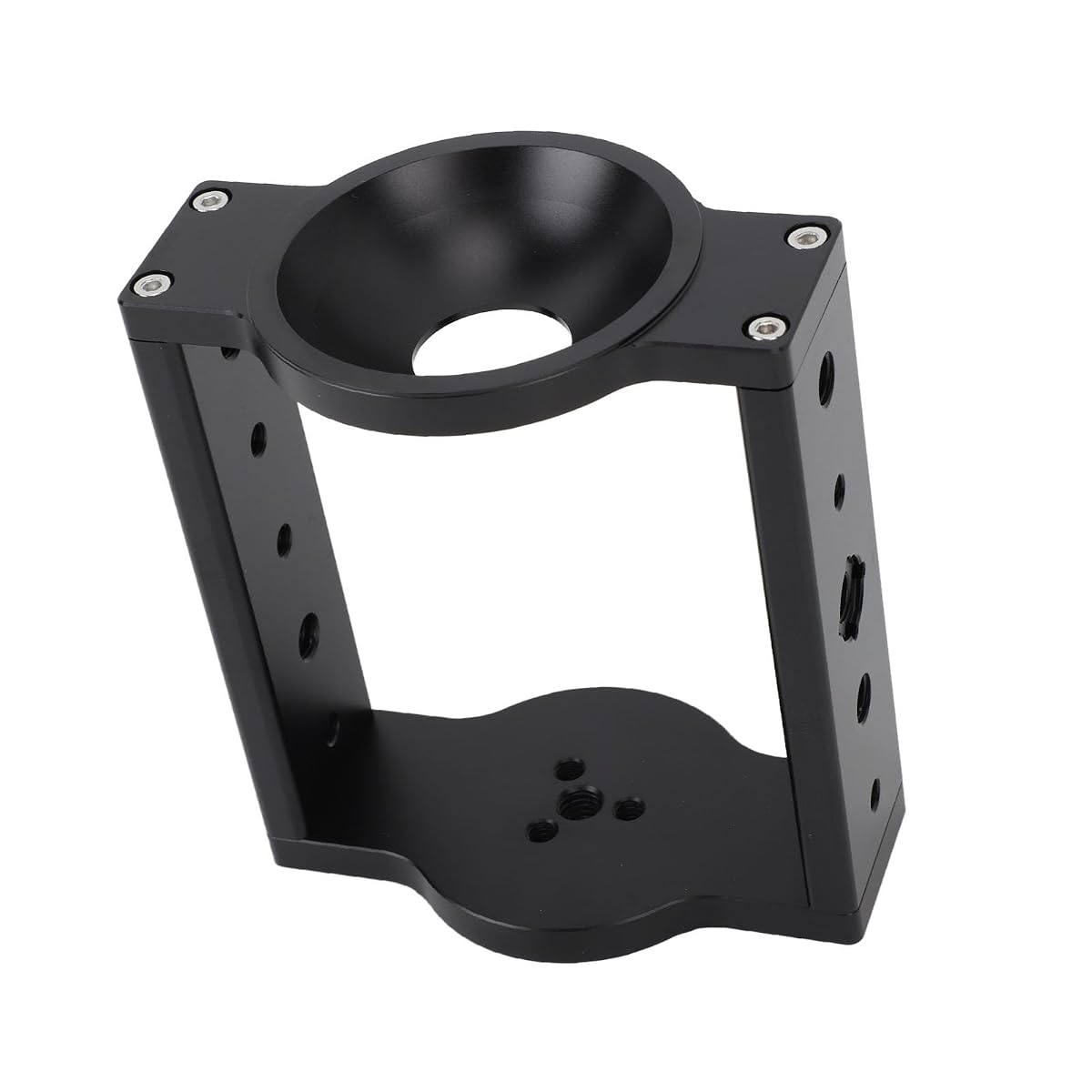 75mm na głowę do statywu Riser, aluminiowy półkulkowy adapter do płaskiego miseczki do kamery wideo statyw Suwak do szyny DSLR