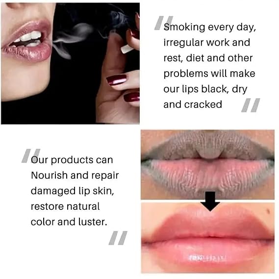 Lip Lightening Lip Balm for Dark Lips Lip Softening & Hydration,Help Fade Dark Lip Discoloration, Moisturizing Lip Balm for Smokers,Reduces Discoloration & Fine Lines,for Men And Women