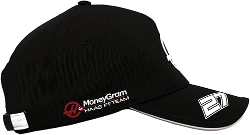 Miniatura 3 de CMC Motorsports Haas Racing F1 2023 Nico Hulkenberg Team - Gorra de béisbol, color negro, Negro -