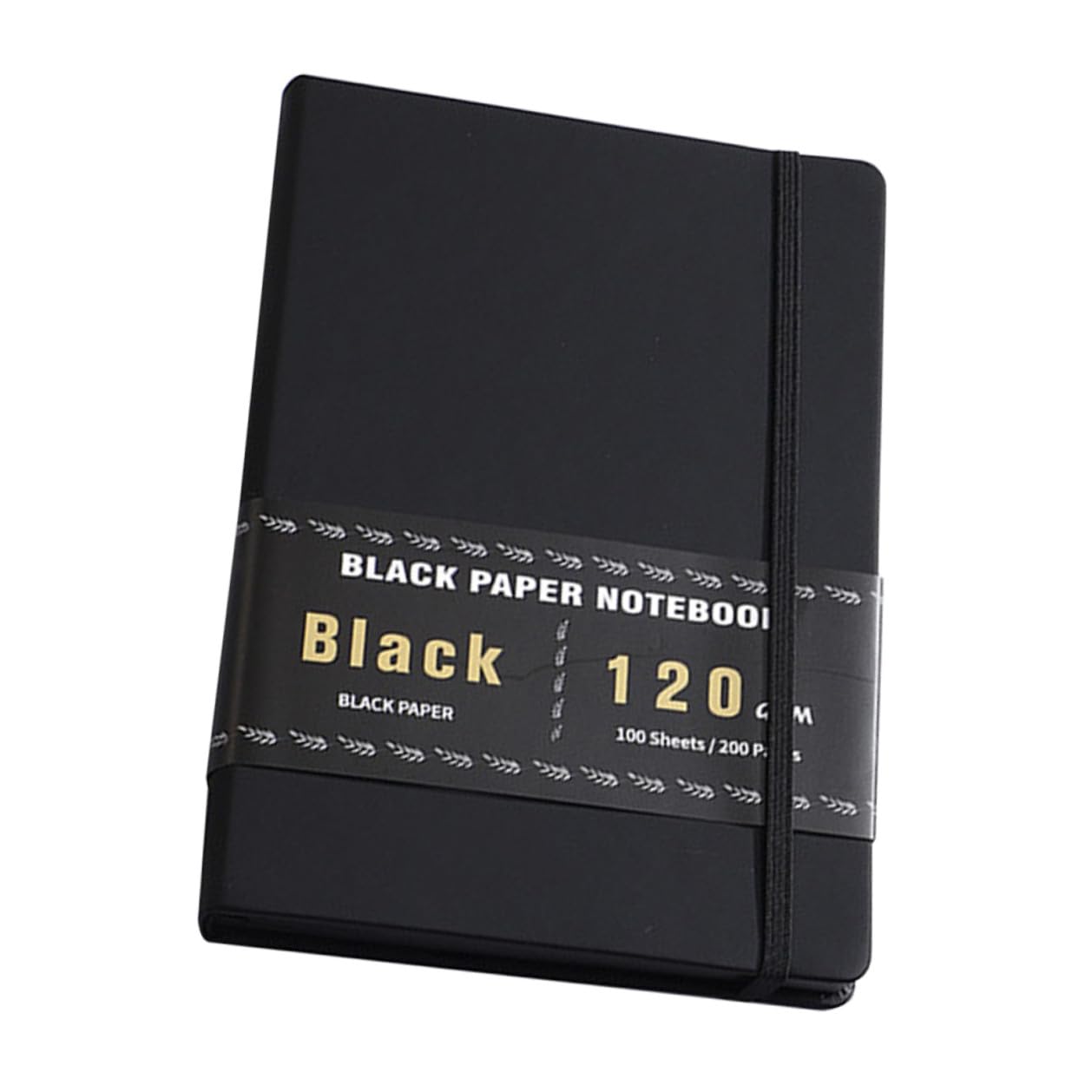 SOIMISS Quaderno Nero Carta Nera A5 200 Pagine Diario Copertina Rigida per Schizzi Appunti Creativi Taccuino Multifunzione da Viaggio Ufficio Scuola